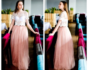 Tulle skirt Woman Tulle Skirt Bridesmaid Tulle Skirt Bridal Tulle Skirt Wedding Tulle Skirt Tulle skirt for bride Floor lenght skirt