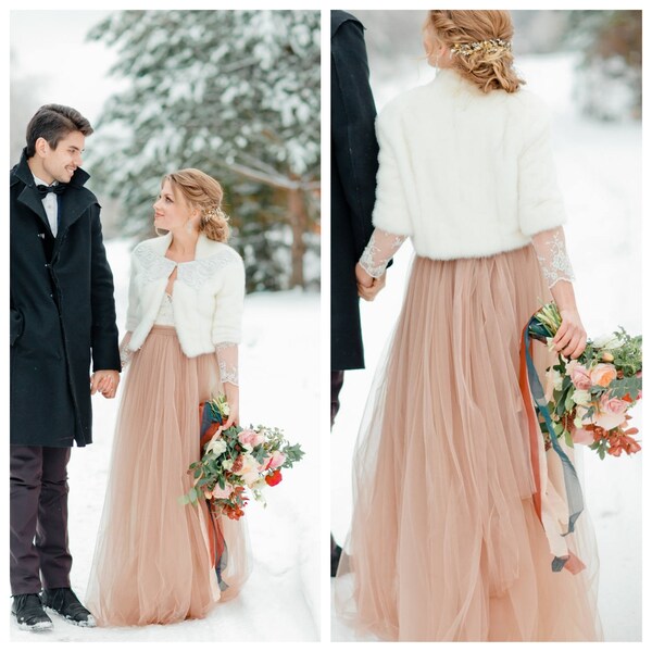 Blush Wedding Tulle Skirt 5 layers Tulle skirt Long Tulle Skirt Nude Wedding Skirt Women Tulle Skirt61 color Floor Length Wedding