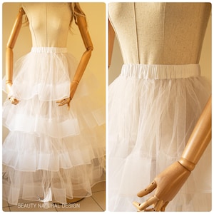 Custom Tulle Bridal Petticoat: Handmade Wedding Skirt Crinoline
