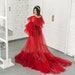 Dress for photo shoot Maternity dress Maternity Dress for Photoshoot Tulle Materinity robe Maternity gown Red dress for Photoshoot Red Dress 