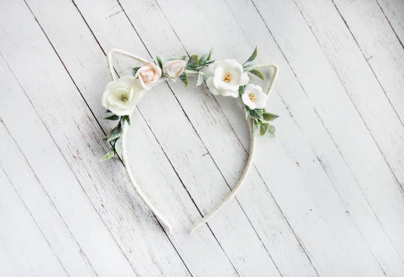 Floral cat ears discount