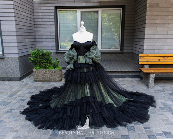mermaid gowns & formal dresses Off Shoulder Black Mermaid Prom Dress with Leg Slit, Black Mermaid For –  jbydress main image 1
