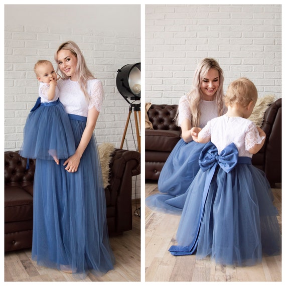 baby and mother matching dresses
