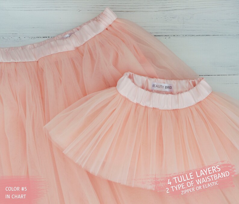 Tulle Skirt Sets for Kids Matching Tutu Skirts Flower Girl Etsy