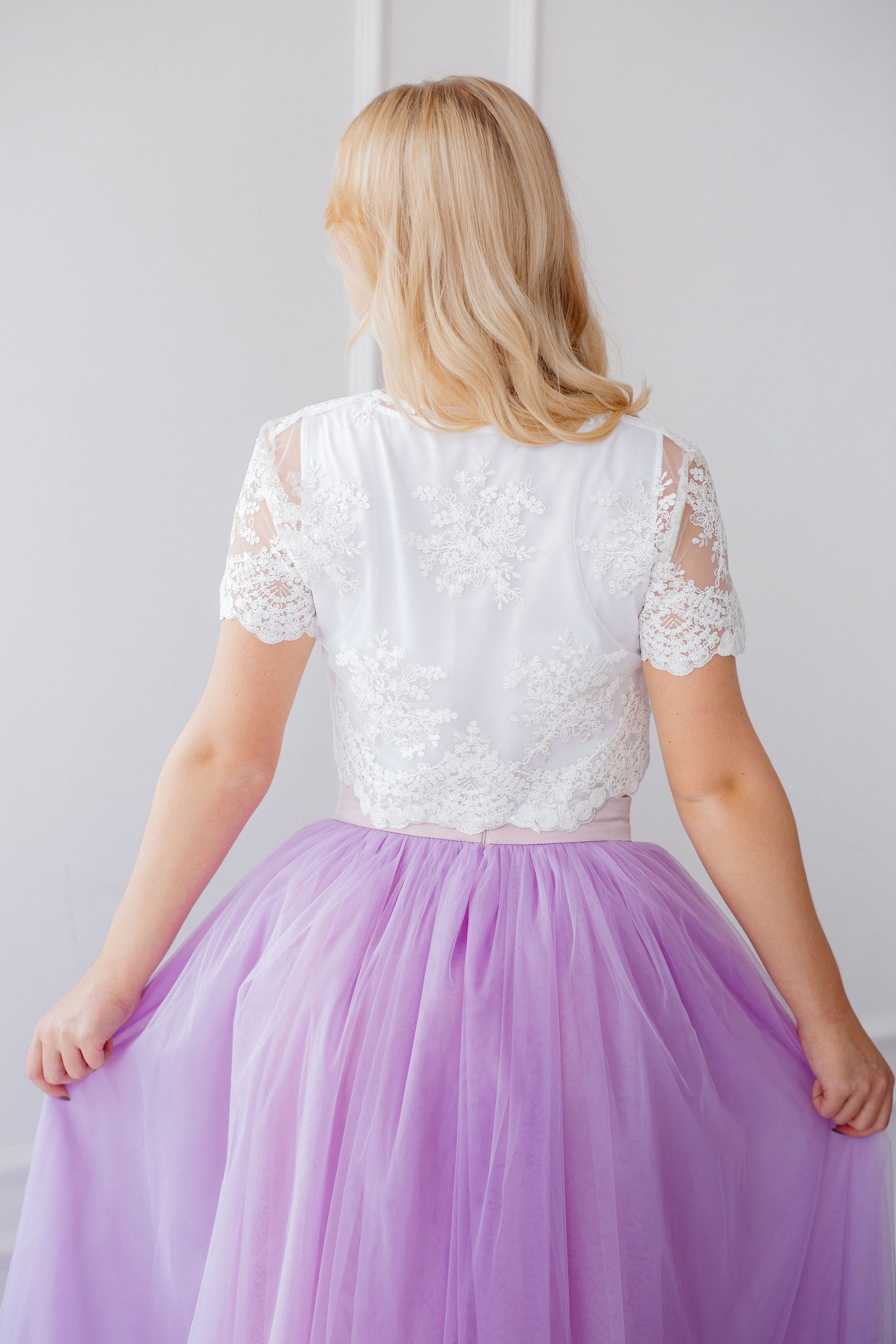 Lilac Floor Length Tulle Skirt Casual Tulle Skirt Bridal Etsy
