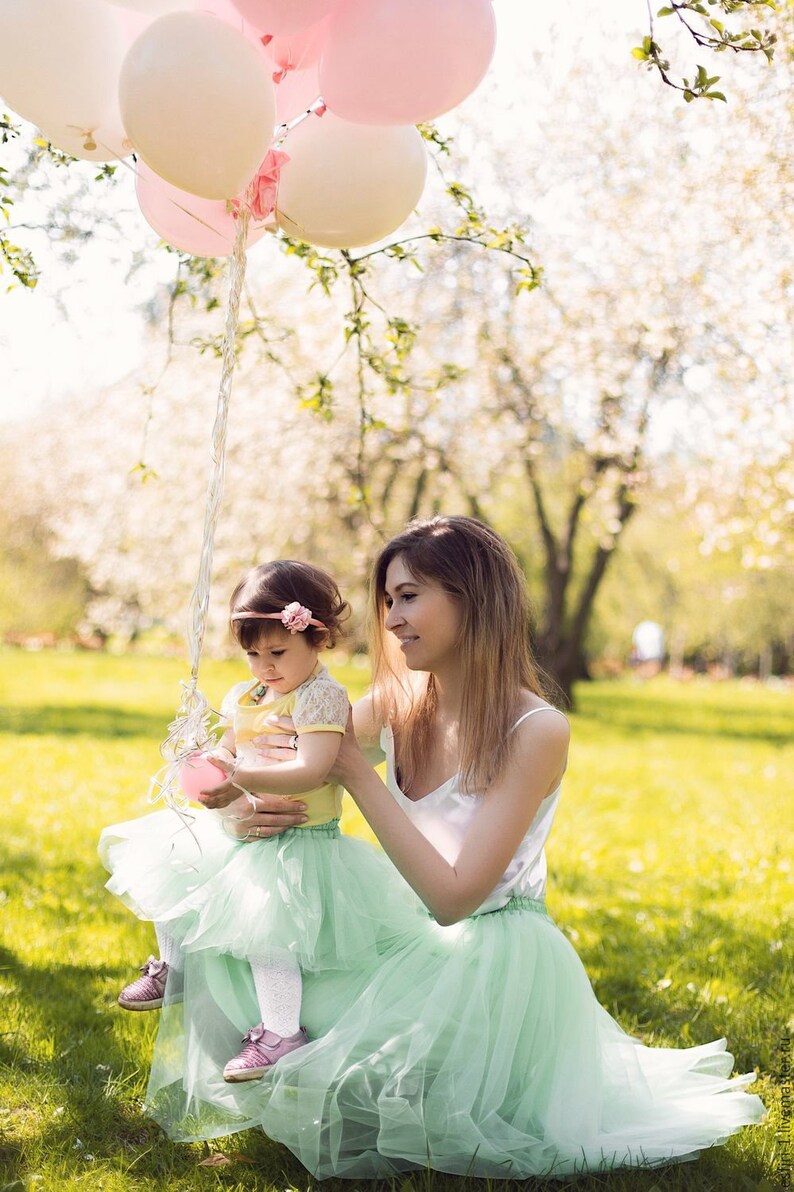 Tulle Skirt Sets for Kids Matching Tutu Skirts Flower Girl Etsy
