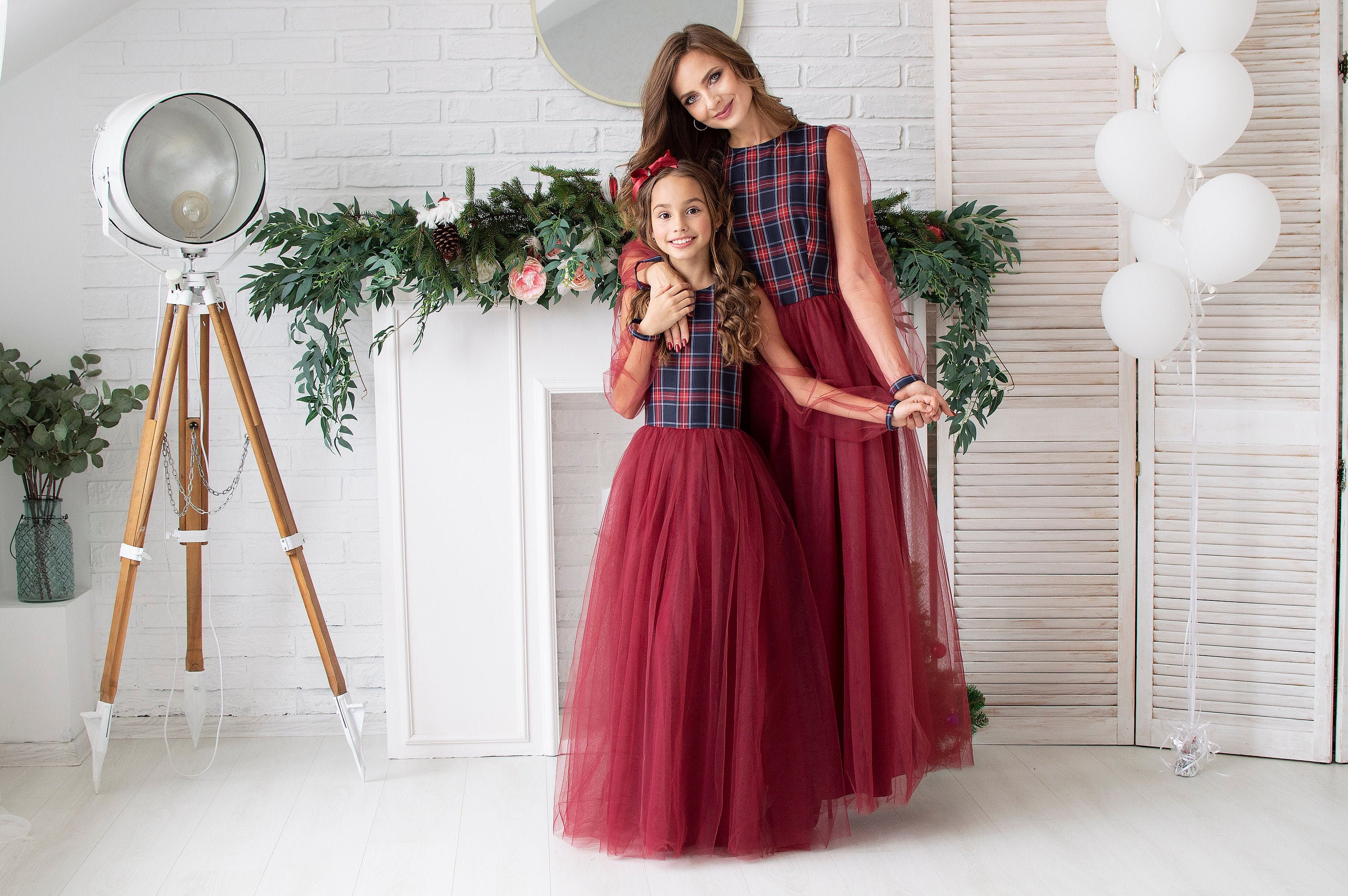 christmas dress mom and daughter
