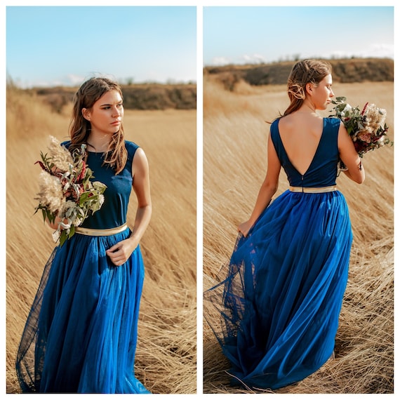 navy blue rustic bridesmaid dresses