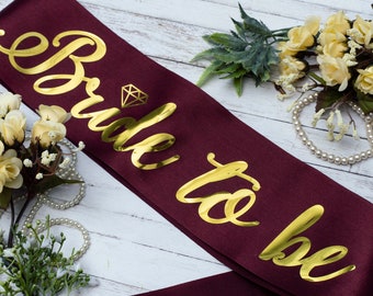 Bachelorette Sash Bridal Party Sashes Custom Bachelorette Party Sash