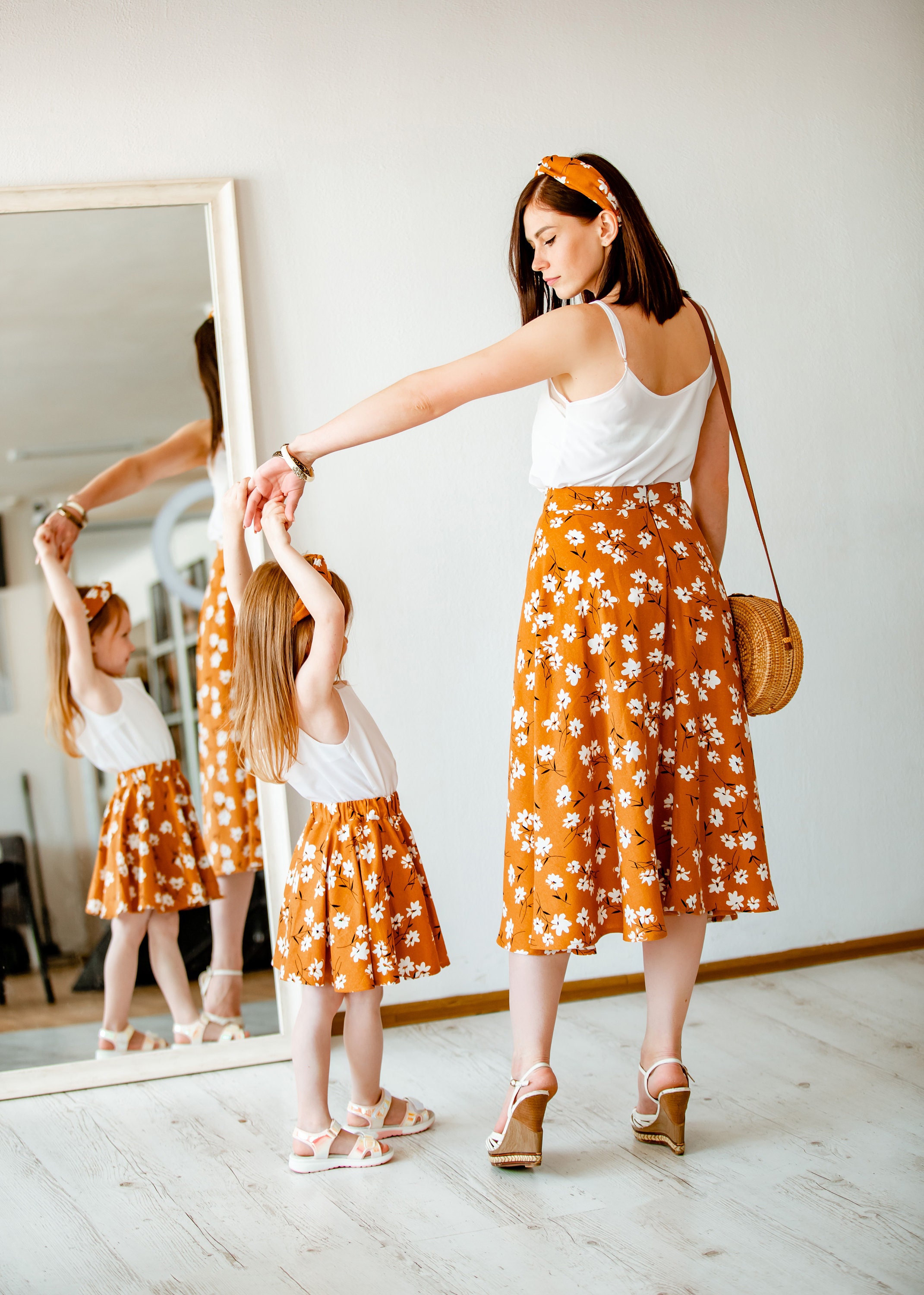 Mom Daughter Skirts Mommy and Me Skirts Matching Skirts Mom Etsy