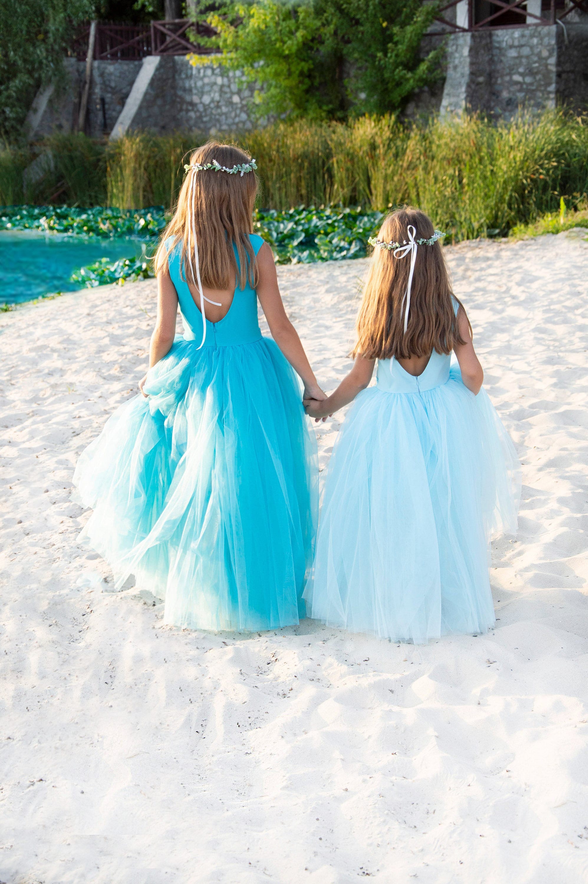 Flower Girl Dress Bridesmaid Dress Girl Dress Bridal Girl Dress Sky Blue Girl Dress Rustic Girl Dress Girls Party Dress Tutu Dress Etsy UK