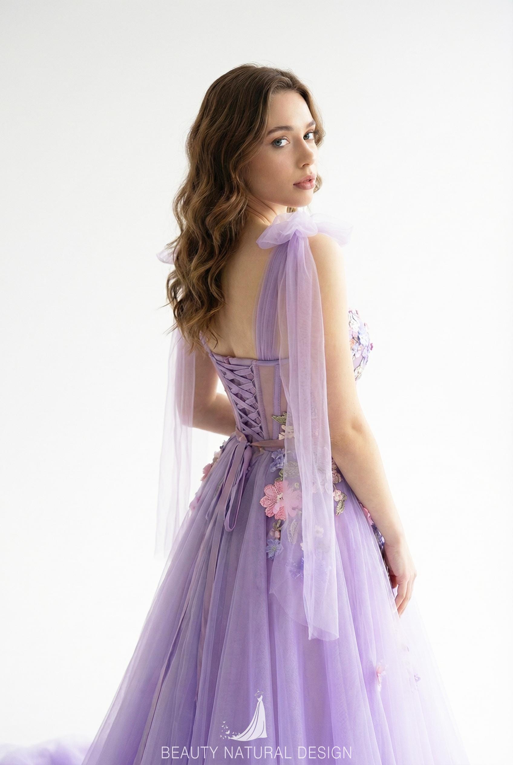 sachin and babi light blue dress Glaromous Purple Strapless Sweetheart Lace-up Quinceanera Wedding Dresses  for Women
