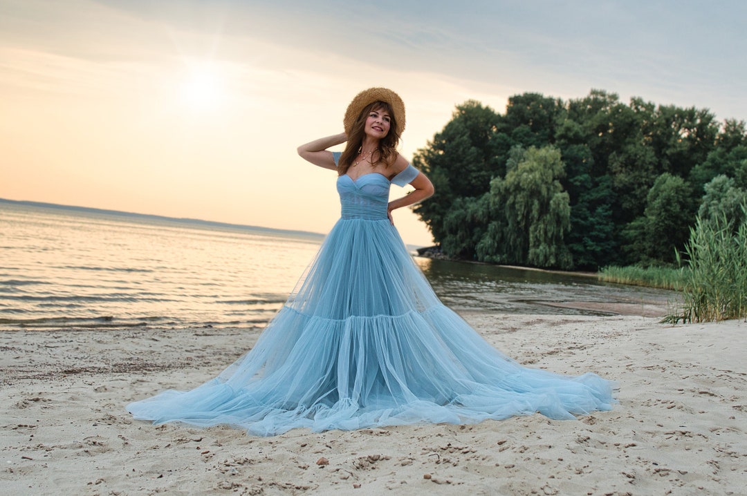 dusty blue corset dress Dusty Blue Prom Dresses - Long & Short Prom Gowns