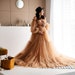 Tulle dress Beige tulle dress Women tulle dress Pregnant evening dress Pregnancy gown Nude tulle dress Dress for photo shooting Tulle gown 