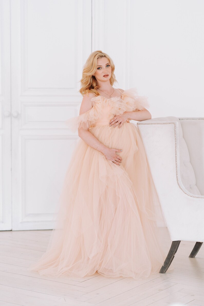 fluffy maternity robe
