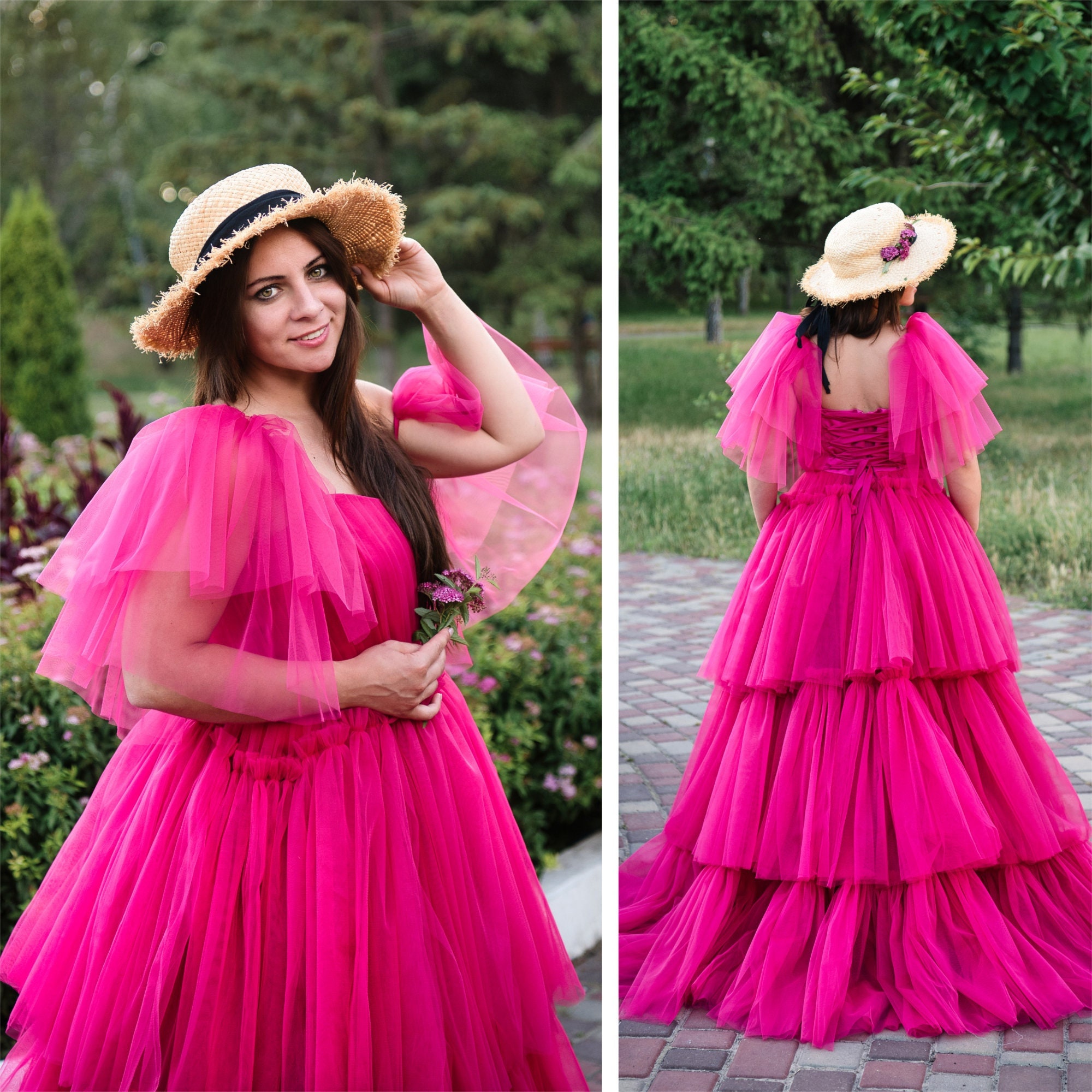 pink tulle dress womens