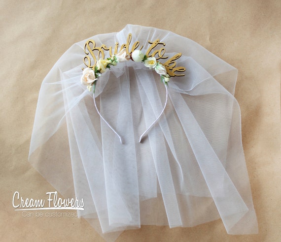 Hen Night Veil On Headband Adult White Hen Night Veil On Headband Adult White