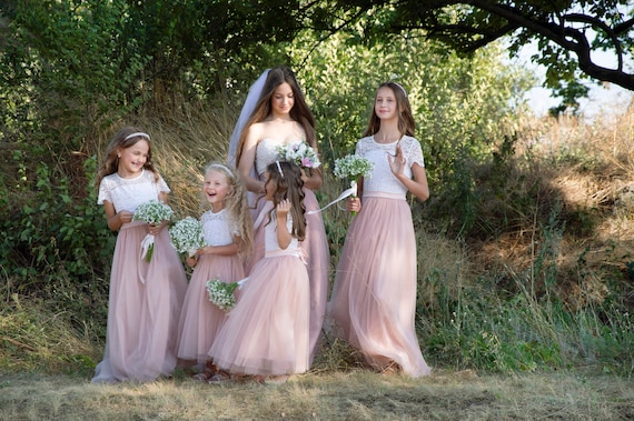 Kids Flower Girl T Shirt - Blush Floral Wreath Wedding Shirts Kids Flower Girl T Shirt - Blush Floral Wreath Wedding Shirts