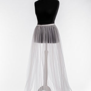 Tulle overskirt Detachable skirt Tulle Overlay skirt Bridal train Removable tulle skirt  Detachable bridal skirt Bridal overskirt
