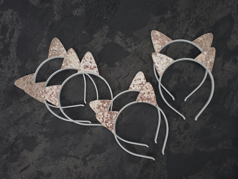 Cat Ears Headband Glitter Kitty Ear Headband Kitty Ear Etsy