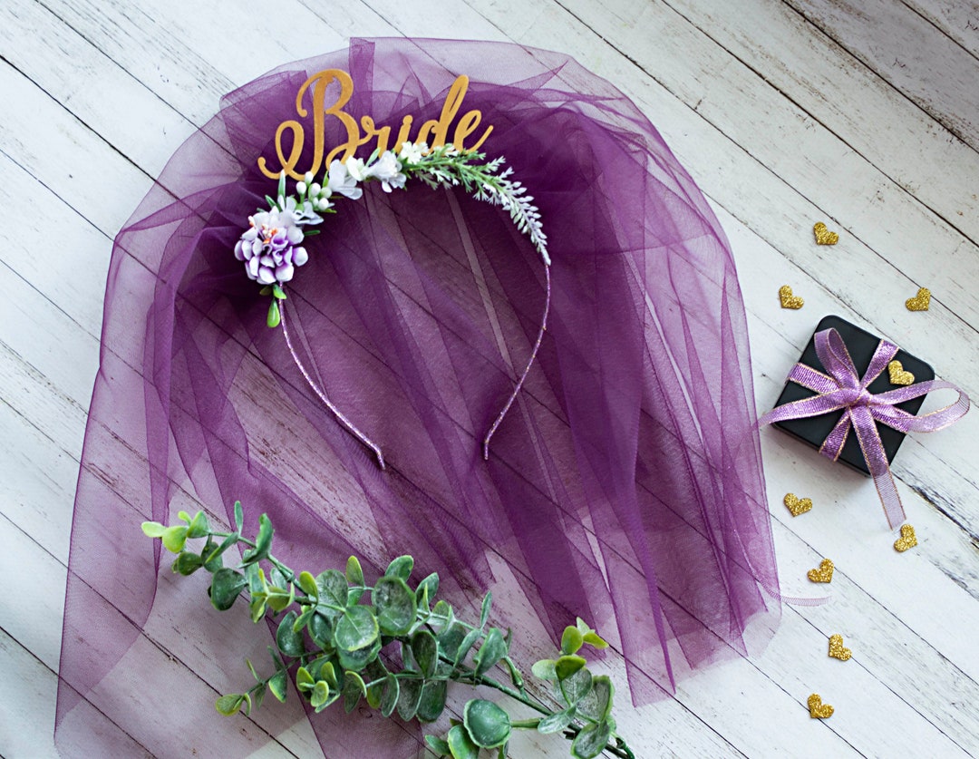 Bride to Be Headband Eggplant Bride to Be Headband Etsy