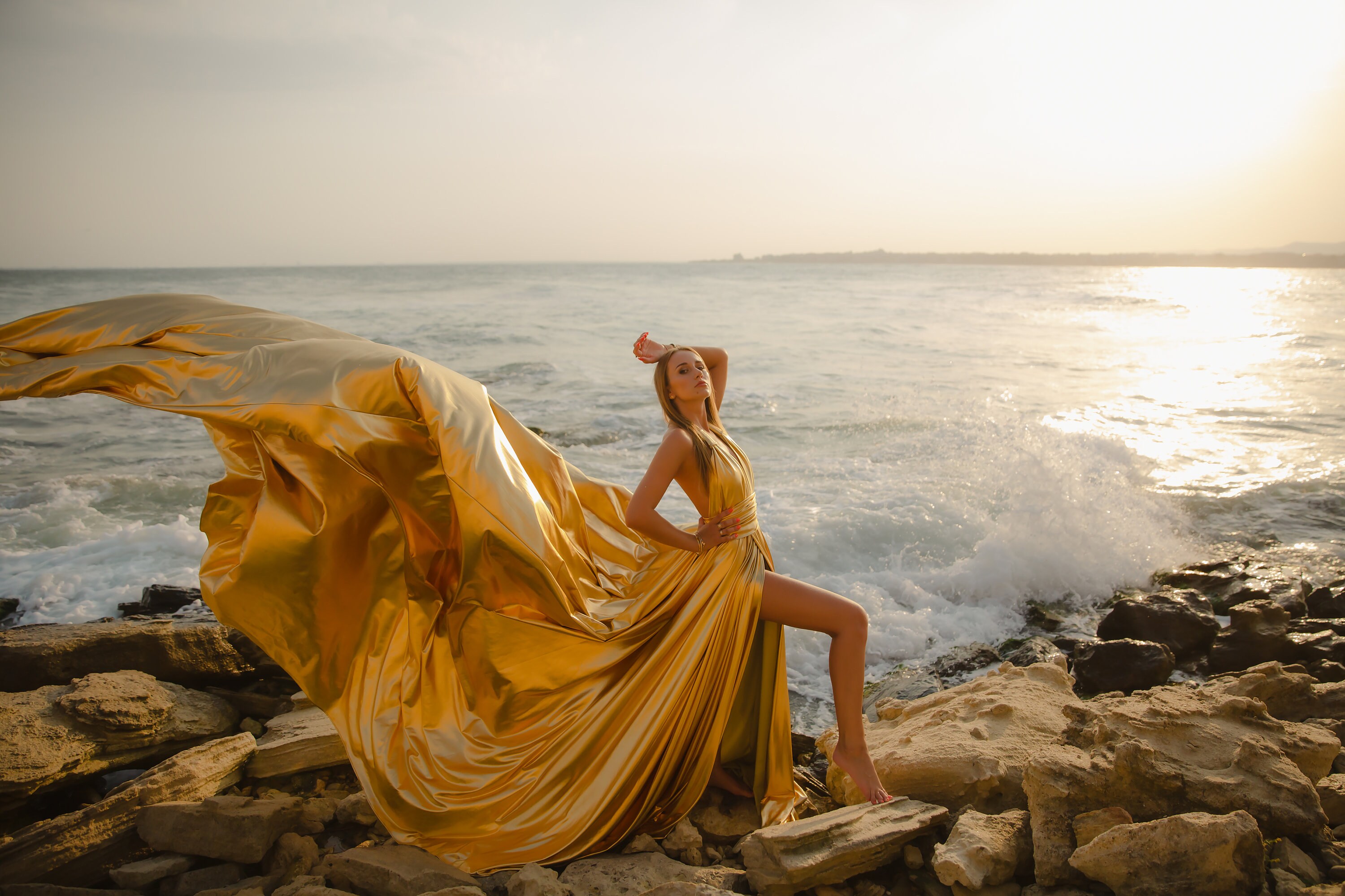 gold dress for photoshoot Amazon.com: Gold Long Flying Dress Flying Gown for Photoshoot Long Train Item Convertible Long Train Photoshoot Gown Maternity Shoot : Clothing, Shoes & Jewelry