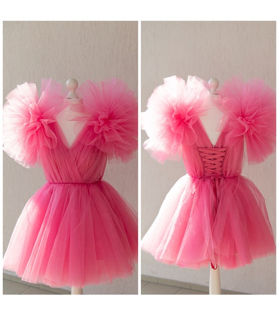 Pink tutu dress womens outlet
