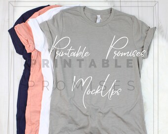 Download Bella Canvas 3001 Unisex Jersey Short Sleeve T Shirt Mock Up Bella Canvas Multi Shirt Mock Up Vinyl Shirt Pictures Bella And Canvas Apparel Mockup Psd File PSD Mockup Templates