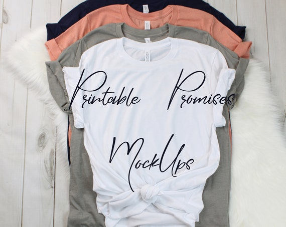 Bella And Canvas Unisex Jersey Short Sleeve Shirt Mockups