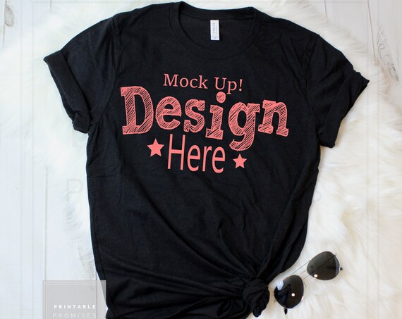 Bella Canvas 3001 Heather Black T-Shirt Mockup Bella Bella Canvas 3001 Heather Black T-Shirt Mockup Bella