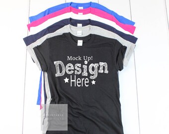 Gildan 500 Unisex Royal Blue T Shirt Mockup Gildan Mock up | Etsy