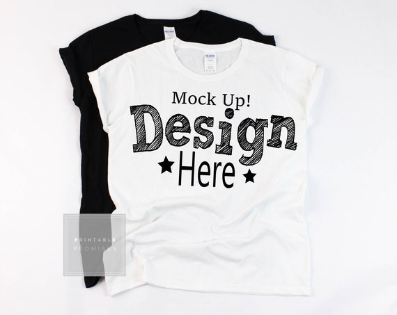 Black White Gildan 500l Shirt Mockup Gildan Mockups Black Black White Gildan 500l Shirt Mockup Gildan Mockups Black