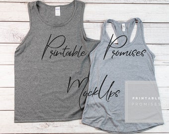 Download Couples Tank Top Mockup His Her Tank Top Mockup Gildan 520 Graphite Heather Next Level Tank 1533 Heather Grey Couples Mockup Shirt Square Book Mockup Psd Free Download All Free Mockups