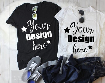 Download Free Couples T Shirt Mockup Short Sleeve T Shirt Mockup Mockup Shirt PSD Mockup Template