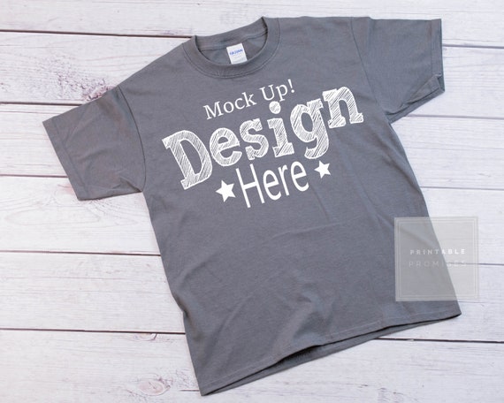 Gildan 500b Charcoal Youth T-Shirt Mockup Charcoal Shirt Mockup Gildan 500b Charcoal Youth T-Shirt Mockup Charcoal Shirt Mockup
