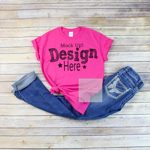 Gildan 500 Unisex Heliconia Shirt Mockup Gildan Mock Up Gildan 500 Unisex Heliconia Shirt Mockup Gildan Mock Up