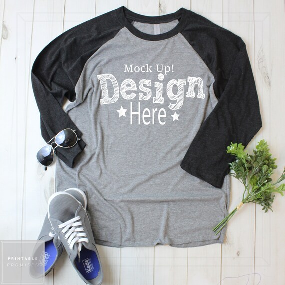 Download Free Next Level Raglan T-Shirt Mockup PSD Mock Upt (PSD ...