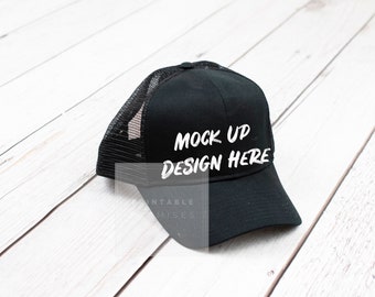 Download Blank Black Sport Baseball Hat Cap Mockup Photo Girl's ...