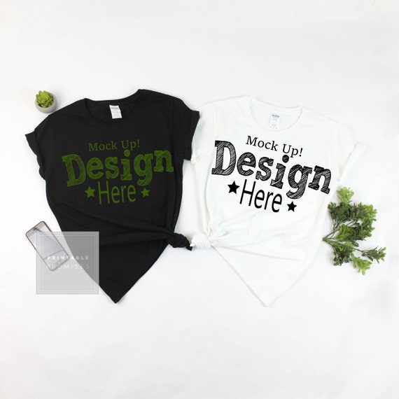 Couples T-Shirt Mockup 2 Shirt Gildan 500l Shirt Couples T-Shirt Mockup 2 Shirt Gildan 500l Shirt