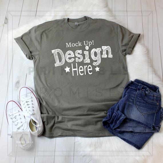 Download Free Next Level Warm Gray T-Shirt Mockup PSD Mock (PSD ...