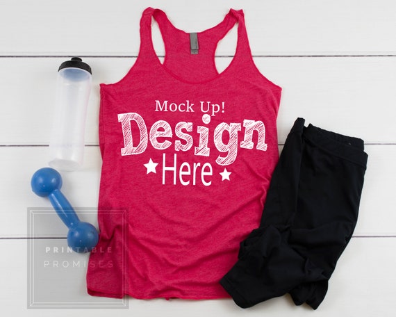 Download Free Yoga Gym Tank Top Mockup Next Level 6733 Vintage Psd Best 4149 Realistic 3d Mockups Logo For Apparel Free Download PSD Mockup Templates