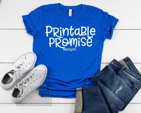 Bella Canvas True Royal Triblend Shirt Mockup Bella Canvas Bella Canvas True Royal Triblend Shirt Mockup Bella Canvas