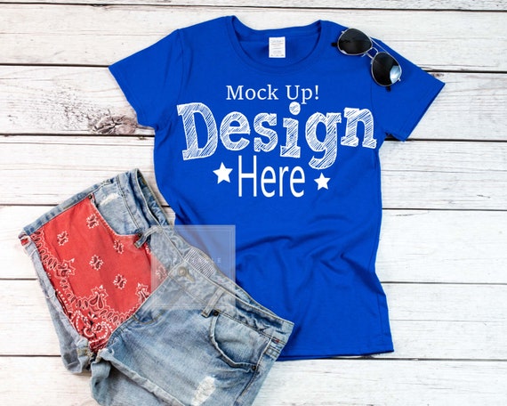 Gildan 500l Patriotic Shirt Mockups Gildan Red White Blue Gildan 500l Patriotic Shirt Mockups Gildan Red White Blue