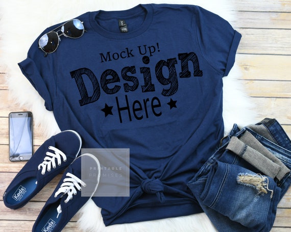 Navy Mockup Shirt Navy Shirt Mockup Anvil Mock Ups
