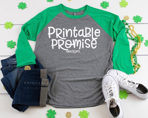 St Paticks Raglan Mockup Next Level 6051 Envy Premium St Paticks Raglan Mockup Next Level 6051 Envy Premium