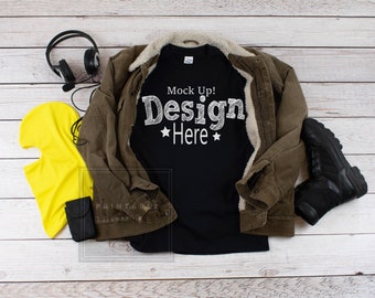 Download Free Gamers Shirt Mockup Halloween Mockups Flatlay Photo Style Stock Photography Video Game Mockups Shirt Mockup Template Mockup Free Psd PSD Mockup Template