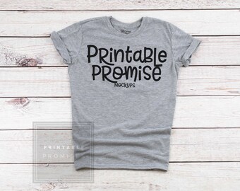 Gildan Sweatshirt Flat Lay Mockup Dark Heather Grey Wood Etsy