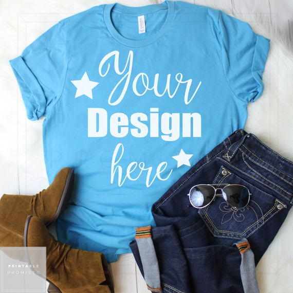 T-Shirt Mockupbella Canvas 3001 Aqua T-Shirt Mockupmock Upflat Layoutfit T-Shirt Mockupbella Canvas 3001 Aqua T-Shirt Mockupmock Upflat Layoutfit