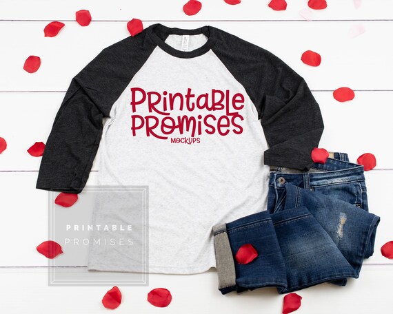 Download Valentines Raglan Shirt Nmockup Bella Canvas 3200 White Fleck Free Packaging Mockups Most Used For Branding Yellowimages Mockups