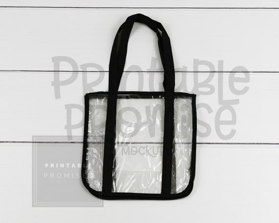 Gemline 1120 Clear Event Tote Mock Up Clear Bag Mockup Etsy